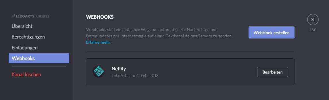 Quick tip: Netlify & Discord webhooks – Blog | LekoArts